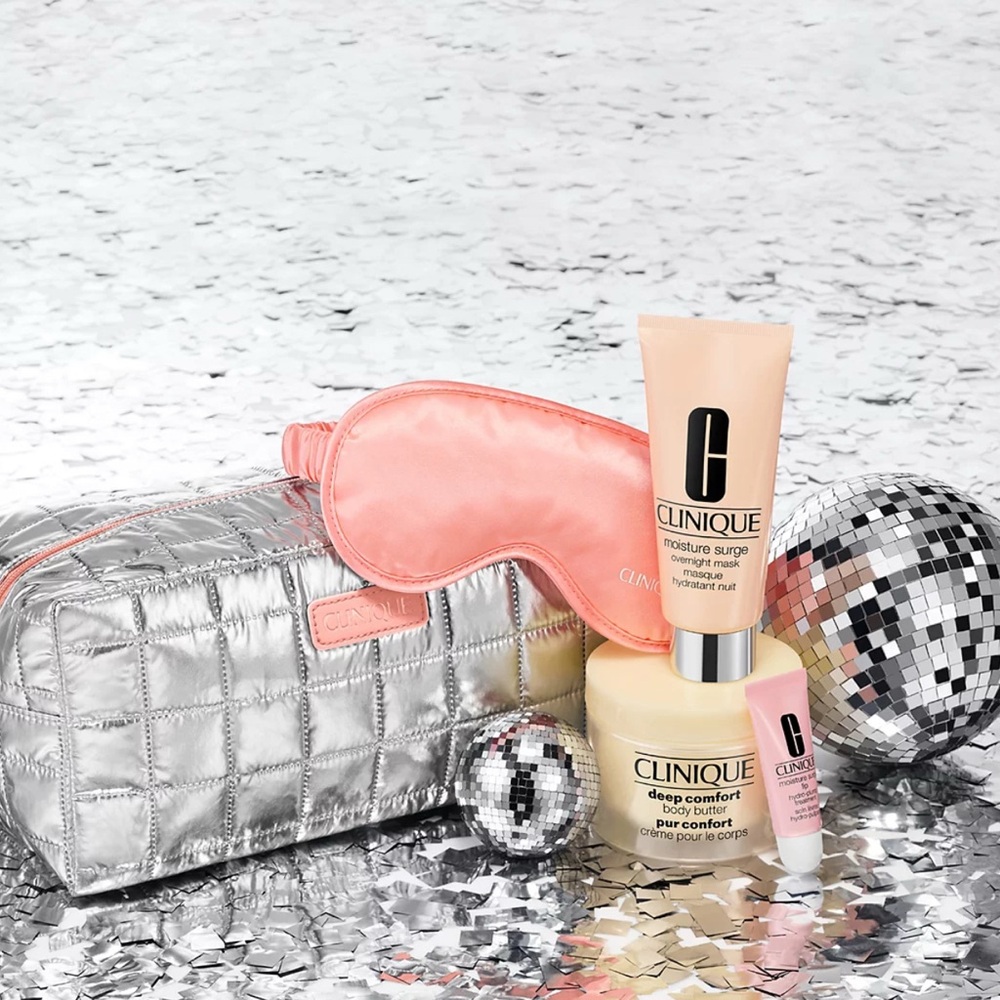 Clinique Silver Set with Pink Mask